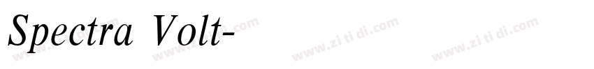 Spectra Volt字体转换